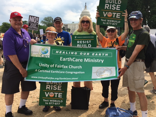 Earthcare Ministry members at the People’s Climate Movement March in the    nation’s capital.